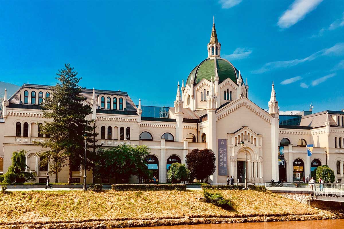 The Academy of fine arts in Sarajevo, Bosnia